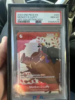 2023 One Piece Gift Collect 2023 #001 Monkey D. Luffy PSA 10 GEM MINT 💎 - Image 1