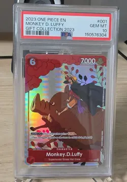 2023 One Piece Gift Collect 2023 #001 Monkey D. Luffy PSA 10 - Image 1