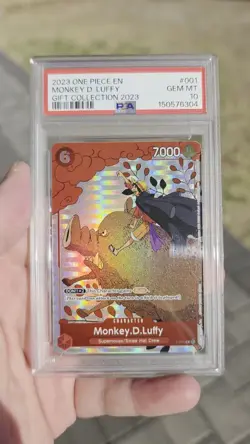 2023 One Piece Gift Collect 2023 #001 Monkey D. Luffy PSA 10 - Image 2