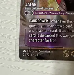 Disney Lorcana Jafar - High Sultan of Lorcana 33/P2 Promo Foil English - Image 5