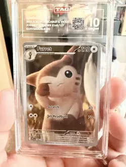 Pokemon TCG Furret Card Journey Together Illustration, Rare, 168/159 - Image 2