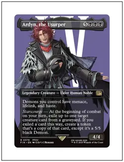 1x Ardyn, the Usurper 0379, Borderless Art, Final Fantasy, MTG NM - Image 1