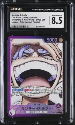 Monkey D. Luffy OP09-061 L Emperors in the New World ONE PIECE Card JP CGC 8.5 - Image 1