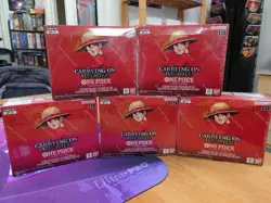 5x SEALED One Piece Card Game OP-13 Carrying On His Will English Booster Box - Image 1
