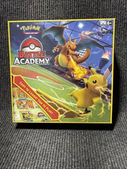 POKEMON TCG: BATTLE ACADEMY BOX | PIKACHU MEWTWO CHARIZARD DECKS - Image 1