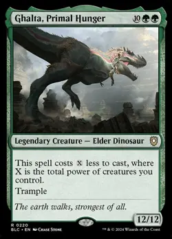 1x - Ghalta, Primal Hunger - #220 - CMR: Bloomburrow - NM MTG - Image 1