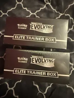 Lot of (2) Pokemon TCG SWSH Evolving Skies Elite Trainer Boxes ETB Sealed- read - Image 3