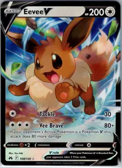 Eevee V - 108/159 - Crown Zenith - Ultra Rare UR - Pokemon - NM - Image 1