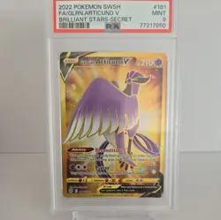 Pokemon Galarian Articuno V (Secret) 181/172 Swsh09: Brilliant Stars Holo PSA 9 - Image 1