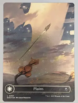 (Foil) Plains (0367) (Borderless) (Galaxy Foil) (0367) Edge of Eternities NM - Image 1