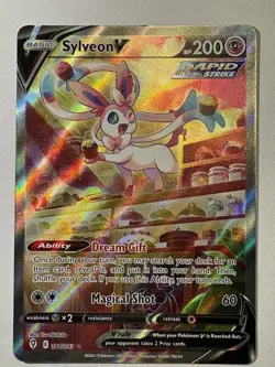 Pokemon Sylveon V 184/203 Evolving Skies Full Art Holo Ultra Rare - Image 3