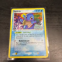 Squirtle 64/100 EX Crystal Guardians Reverse Holo Stamp Card HP - Image 1
