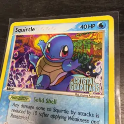 Squirtle 64/100 EX Crystal Guardians Reverse Holo Stamp Card HP - Image 2