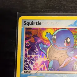Squirtle 64/100 EX Crystal Guardians Reverse Holo Stamp Card HP - Image 3