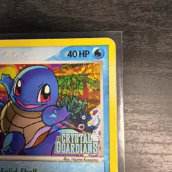 Squirtle 64/100 EX Crystal Guardians Reverse Holo Stamp Card HP - Image 4