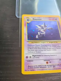 Haunter 6/62 Holo Rare Unlimited 1999 Fossil WOTC English Pokemon Card TCG - Image 2