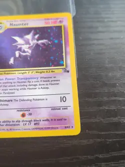 Haunter 6/62 Holo Rare Unlimited 1999 Fossil WOTC English Pokemon Card TCG - Image 3