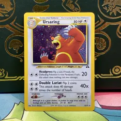 Ursaring 15/75 Neo Discovery Holo Pokemon TCG MP - Image 1
