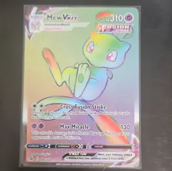 Pokemon TCG Mew VMAX Secret Rare Holo 268/264 Fusion Strike 310 HP EN - Image 1