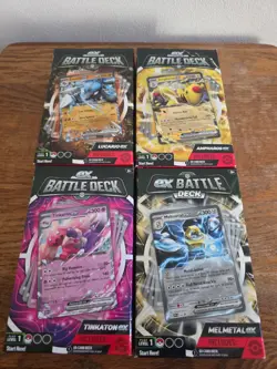 Pokemon Ex Battle Deck Lot of 4 - Image 1