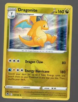 Dragonite 131/195 Holo Rare Silver Tempest Pokemon Holo Near Mint - Image 1