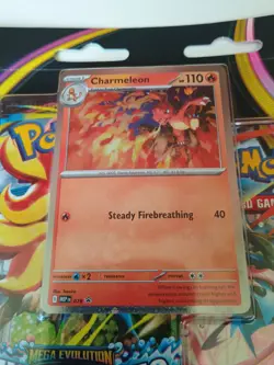 Pokemon Mega Evolution Chaos Rising - Charmeleon Sealed 3-Pack Booster Blister - Image 2