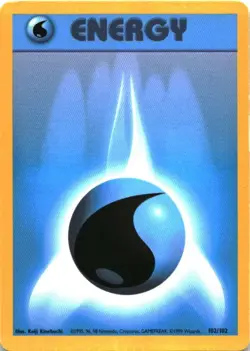 Water Energy 132/132 Gym Challenge Pokemon Unlimited Lightly Played - Image 1