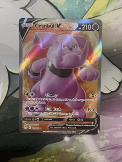 Granbull V 159/172 Full Art Ultra Rare Brilliant Star Pokemon TCG Near Mint - Image 1