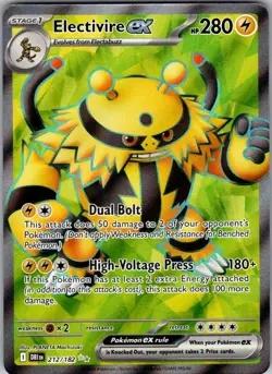 Electivire ex 212/182 Ultra Rare Destined Rivals Pokemon Near Mint - Image 1