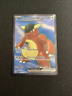 Pokemon Kangaskhan ex Ultra Rare Full Art Holo 190/165 Scarlet & Violet 151 2023 - Image 1