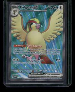 Pidgeot ex 217/197 Ultra Rare Obsidian Flames Pokemon Holo Near Mint - Image 1