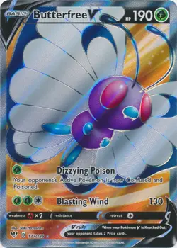 Butterfree V (Full Art) - 177/189 Ultra Rare Darkness Ablaze NM Pokemon TCG - Image 1