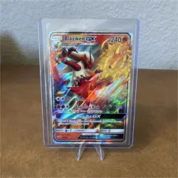Blaziken GX 28/168 SM Celestial Storm Holo Ultra Rare Full Art English 2018 - Image 1