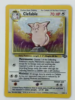 Pokemon Clefable Holo Base Set Unlimited #1/64 Vintage - Image 3