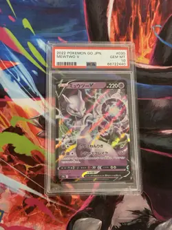 Pokemon TCG Mewtwo V Holo 030/071 Pokemon GO Japanese PSA 10 - Image 1