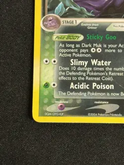 Pokemon TCG Dark Muk Ex Team Rocket Returns 16/109 Reverse Holo Stamped SWIRL - Image 5