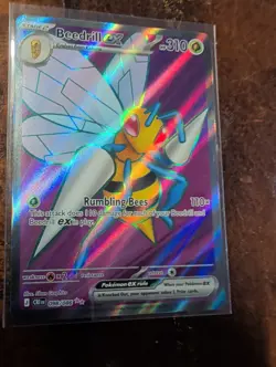 Beedrill ex 98/86 Full Art Double Ultra Rare Pokemon Chaos Rising NM - Image 2