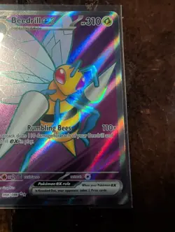 Beedrill ex 98/86 Full Art Double Ultra Rare Pokemon Chaos Rising NM - Image 4