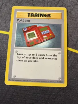 Pokedex 87/102 Uncommon Base Set Shadowless Pokemon Unlimited MP - Image 1
