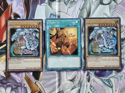 Blue-eyes White Dragon X2 LC01 Ultra Rare Limited Edition. Trade In, Rare, ANGU. - Image 1