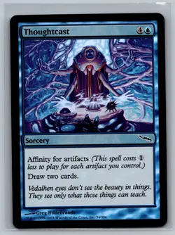 Magic The Gathering Mirrodin Thoughtcast #54/306 Foil MTG TCG CCG - Image 1