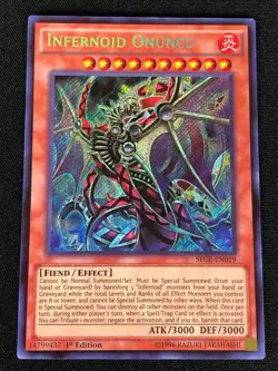 YUGIOH INFERNOID ONUNCU SECE-EN019 1ST SECRET (NM) - Image 1