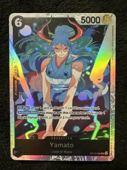 One Piece CCG The Time Of Battle OP16-098 Yamato SR Japanese Foil NM - Image 1