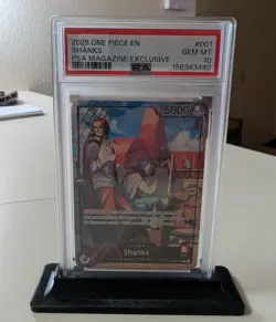 2025 One Piece PSA Magazine Promo Shanks #OP09-001 PSA 10 - Image 1