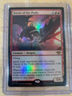 Magic the Gathering Terror of the Peaks FOIL Outlaws Thunder Junction Near Mint - Image 1
