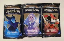 3 x Booster Packs Art Set - Disney Lorcana TCG The First Chapter - NEW & SEALED - Image 1