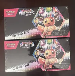Pokemon Prismatic Evolutions Surprise Box 2 BOXES! Factory Sealed - Image 1