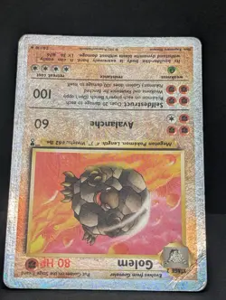 Golem Reverse Holo Rare Legendary Collection Pokemon TCG Nintendo fireworks MP - Image 4