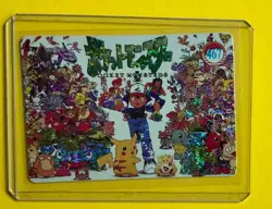 PIKACHU ASH TOGAPI Group Pokemon Pocket Monsters Vintage Vending Prism Sticker - Image 1