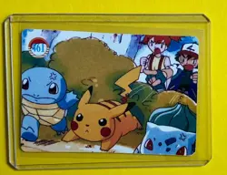 PIKACHU ASH TOGAPI Group Pokemon Pocket Monsters Vintage Vending Prism Sticker - Image 2